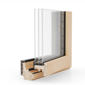 Okno Drewniane Esperia Life 74 ALU